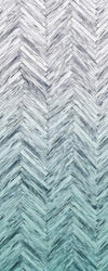 Komar Herringbone Mint Non Woven Wall Mural 100x250cm 1 baan | Yourdecoration.co.uk