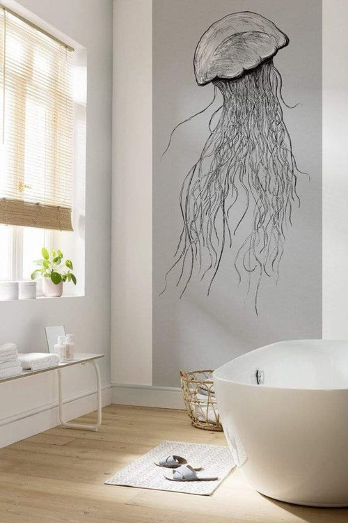 Komar Jellyfish Non Woven Wall Mural 100x250cm 1 baan Ambiance | Yourdecoration.co.uk