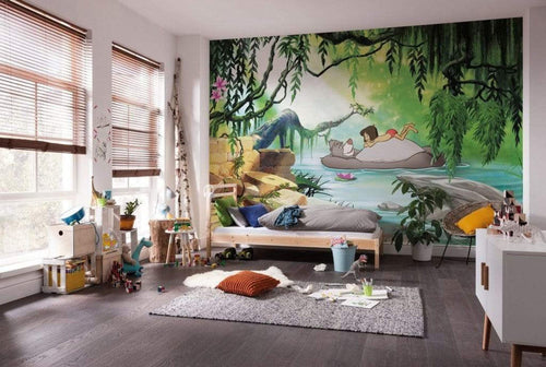 Komar Jungle Book Swimming with Baloo Wall Mural 368x254cm 8 Parts Ambiance | Yourdecoration.co.uk