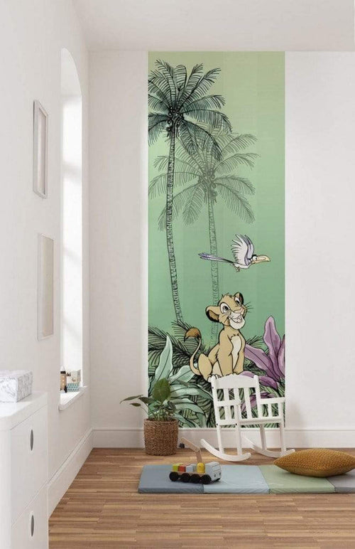 Komar Jungle Simba Non Woven Wall Mural 100x280cm 2 Panels Ambiance | Yourdecoration.co.uk
