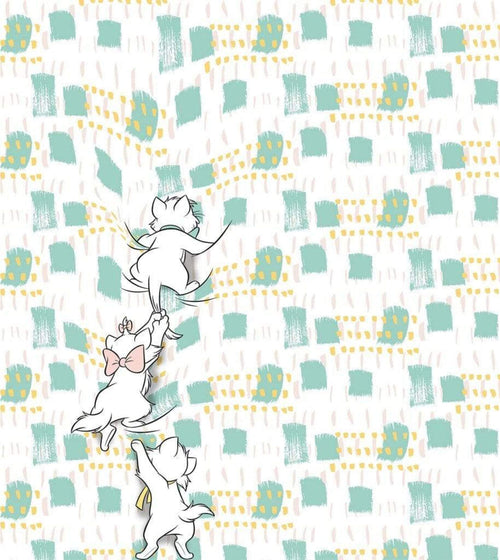 Komar Kitty Climbers Non Woven Wall Mural 250x280cm 5 Panels | Yourdecoration.co.uk