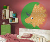 Komar Little Dino Trice Self Adhesive Wall Mural 125x125cm Round Ambiance | Yourdecoration.co.uk