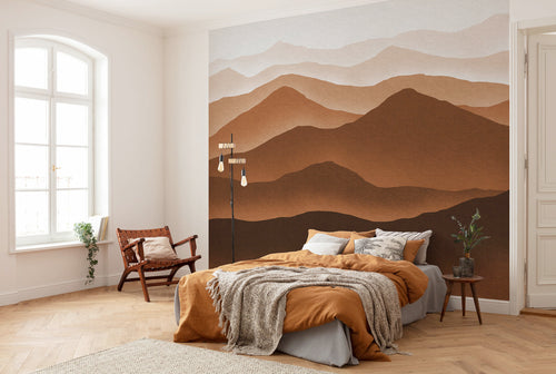 Komar Macchiato Mountains Non Woven Wall Murals 300x250cm 6 panels Ambiance | Yourdecoration.co.uk