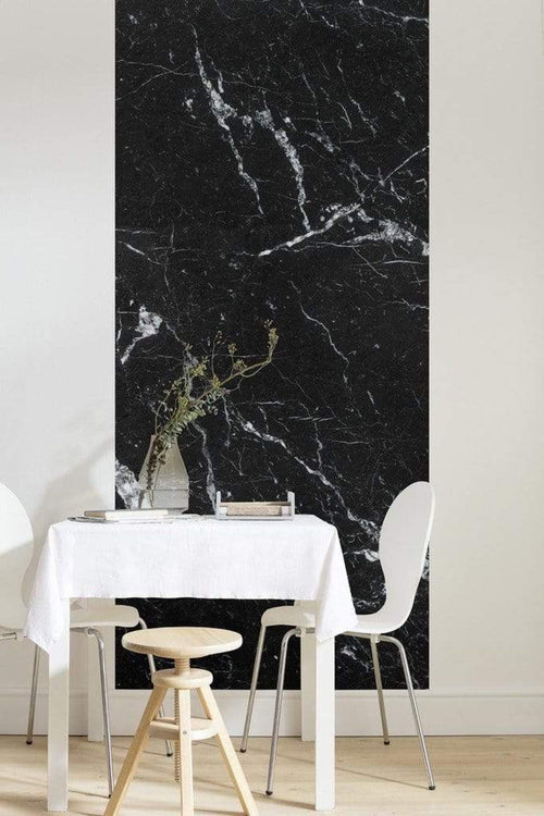Komar Marble Nero Non Woven Wall Mural 100x250cm 1 baan Ambiance | Yourdecoration.co.uk