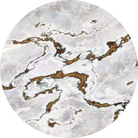 Komar Marble Vibe Wall Mural 125x125cm Round | Yourdecoration.co.uk