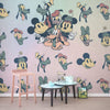 Komar Mickey Fab5 Non Woven Wall Mural 300x280cm 6 Panels Ambiance | Yourdecoration.co.uk