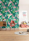 Komar Minnie Mouse Tropical Non Woven Wall Mural 200x280cm 4 Panels Ambiance | Yourdecoration.co.uk