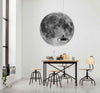 Komar Moon Wall Mural 125x125cm Round Ambiance | Yourdecoration.co.uk