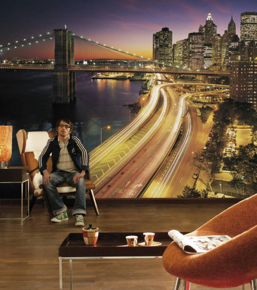 Komar NYC Lights Wall Mural National Geographic 368x254cm | Yourdecoration.co.uk