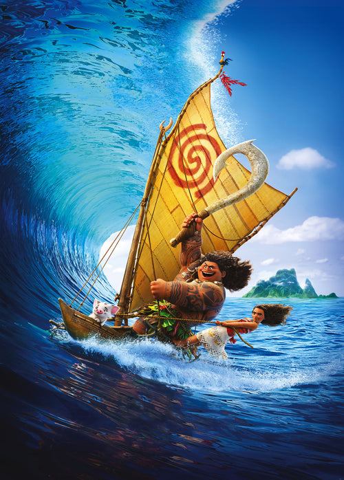 Komar Non Woven Wall Mural Iadx4 010 Moana Ride The Wave | Yourdecoration.co.uk