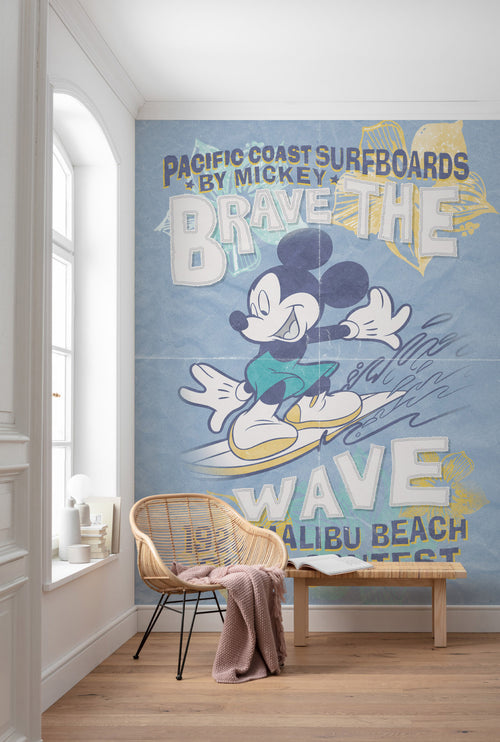 Komar Non Woven Wall Mural Iadx4 014 Mickey Brave The Wave Interieur | Yourdecoration.co.uk