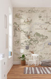 Komar Non Woven Wall Mural Iadx4 042 Winnie The Pooh Map Interieur | Yourdecoration.co.uk