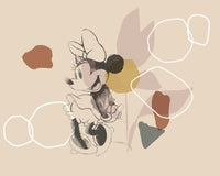 Komar Non Woven Wall Mural Iadx7 047 Minnie Soft Shapes | Yourdecoration.co.uk