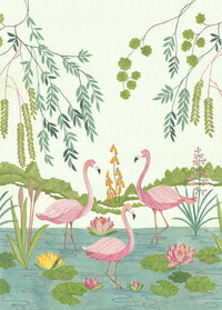 Komar Non Woven Wall Mural Iax4 0044 Flamingo Vibes | Yourdecoration.co.uk