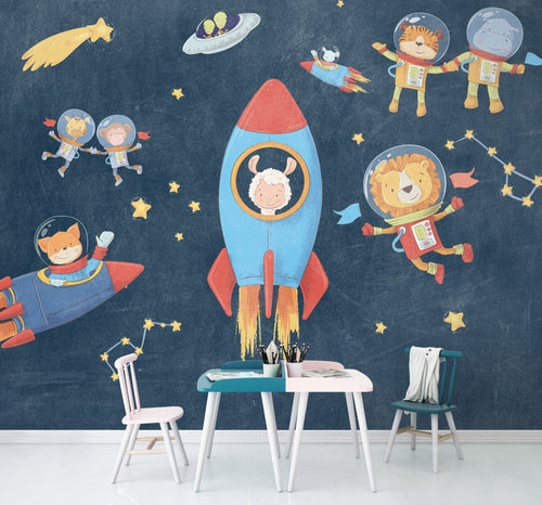 Komar Non Woven Wall Mural Iax7 0036 Friends In Space Interieur | Yourdecoration.co.uk