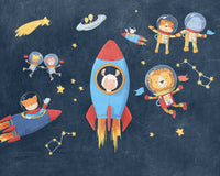 Komar Non Woven Wall Mural Iax7 0036 Friends In Space | Yourdecoration.co.uk