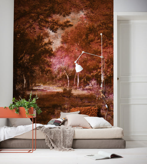 Komar Non Woven Wall Mural Inx4 090 Autumna Rosso Interieur | Yourdecoration.co.uk