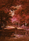 Komar Non Woven Wall Mural Inx4 090 Autumna Rosso | Yourdecoration.co.uk