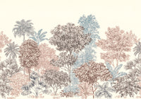 Komar Non Woven Wall Mural Inx8 024 Painted Trees | Yourdecoration.co.uk