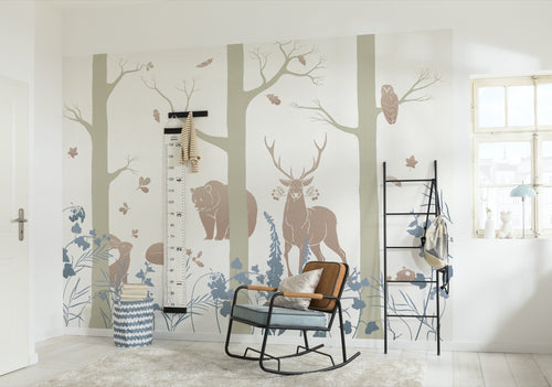 Komar Non Woven Wall Mural Inx8 065 Forest Animals Interieur | Yourdecoration.co.uk