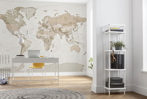 Komar Non Woven Wall Mural X7 1015 Earth Map Interieur | Yourdecoration.co.uk