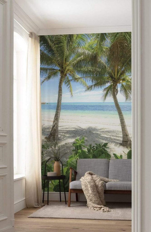 Komar Palmy Beach Non Woven Wall Mural 200x280cm 4 Panels Ambiance | Yourdecoration.co.uk