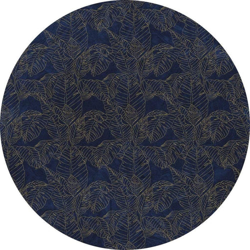 Komar Royal Blue Wall Mural 125x125cm Round | Yourdecoration.co.uk