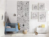 Komar Scribble Park Non Woven Wall Mural 100x250cm 1 baan Ambiance | Yourdecoration.co.uk