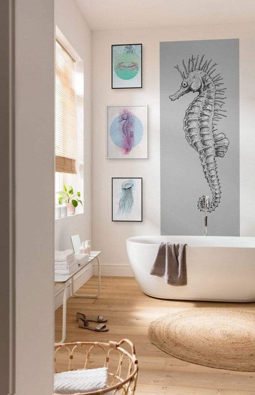 Komar Seahorse Non Woven Wall Mural 100x250cm 1 baan Ambiance | Yourdecoration.co.uk