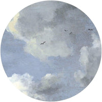 Komar Simply Sky Wall Mural 125x125cm Round | Yourdecoration.co.uk