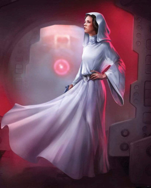 Komar Star Wars Classic Leia Non Woven Wall Mural 200x250cm 4 Panels | Yourdecoration.co.uk