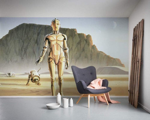 Komar Star Wars Classic RMQ Droids Non Woven Wall Mural 500x250cm 10 Panels Ambiance | Yourdecoration.co.uk