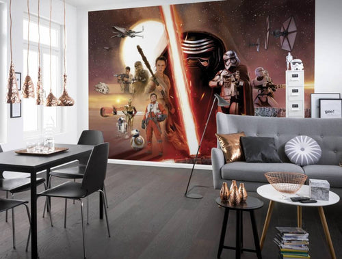 Komar Star Wars EP7 Collage Wall Mural 368x254cm | Yourdecoration.co.uk