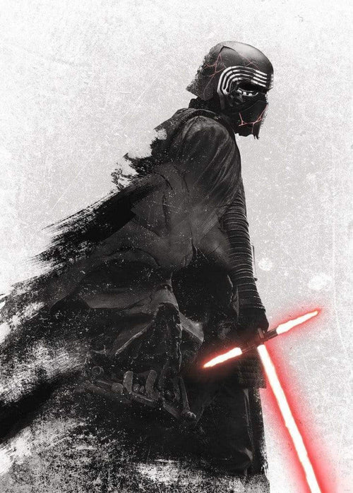 Komar Star Wars Kylo Vader Shadow Non Woven Wall Mural 200x280cm 4 Panels | Yourdecoration.co.uk