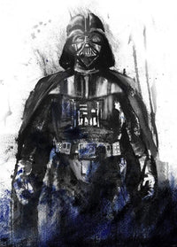 Komar Star Wars Watercolor Vader Non Woven Wall Mural 200x280cm 4 Panels | Yourdecoration.co.uk