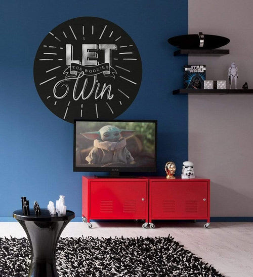 Komar Star Wars Wookie Win Self Adhesive Wall Mural 125x125cm Round Ambiance | Yourdecoration.co.uk