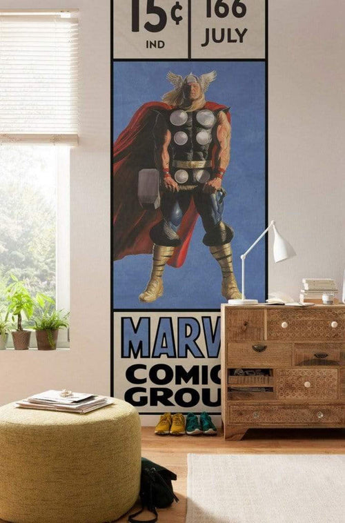 Komar Thor Retro Comic Box Non Woven Wall Mural 100x280cm 2 Panels Ambiance | Yourdecoration.co.uk
