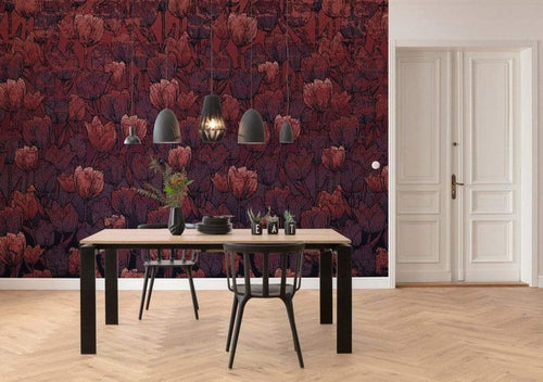 Komar Tulipe Non Woven Wall Mural 400x280cm 8 Panels Ambiance | Yourdecoration.co.uk