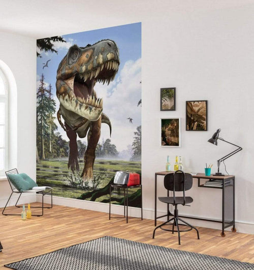 Komar Tyrannosaurus Rex Non Woven Wall Mural 184x248cm 2 Panels Ambiance | Yourdecoration.co.uk