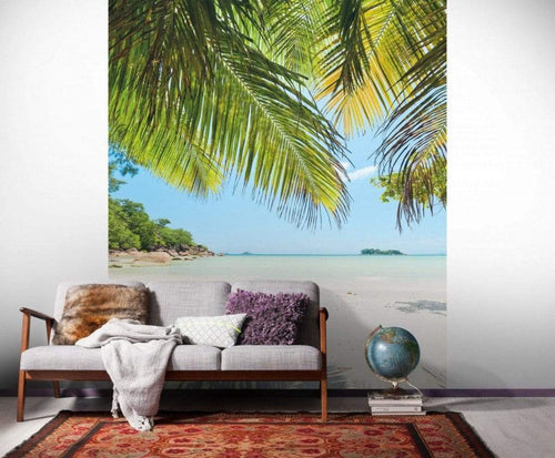 Komar Under The Palmtree Non Woven Wall Mural 200x250cm 2 Panels Ambiance | Yourdecoration.co.uk