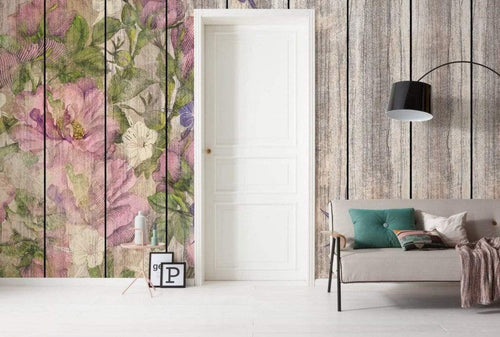 Komar Vintage Rose Non Woven Wall Mural 500x250cm 5 Panels Ambiance | Yourdecoration.co.uk