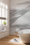 Komar White Noise Mountain Non Woven Wall Mural 200x280cm 2 Panels Ambiance | Yourdecoration.co.uk