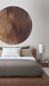 Komar Windlines Color Wall Mural 125x125cm Round Ambiance | Yourdecoration.co.uk