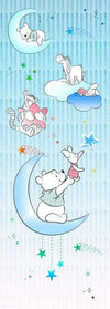 Komar Winnie Pooh Piglet and Stars Non Woven Wall Mural 100x280cm 2 Panels | Yourdecoration.co.uk