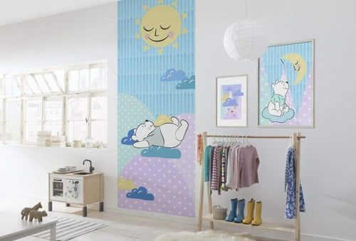 Komar Winnie Pooh Take a Nap Non Woven Wall Mural 100x280cm 2 Panels Ambiance | Yourdecoration.co.uk