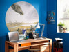 Komar Young Titanosaurs Self Adhesive Wall Mural 128x128cm Round Ambiance | Yourdecoration.co.uk
