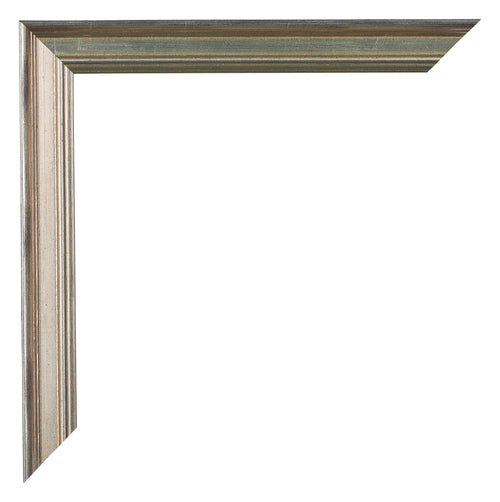 Lincoln Wood Photo Frame 20x20cm Silver Corner | Yourdecoration.co.uk