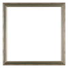 Lincoln Wood Photo Frame 20x20cm Silver Front | Yourdecoration.co.uk