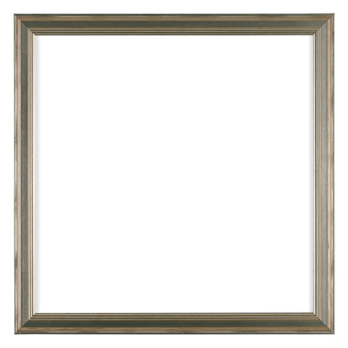Lincoln Wood Photo Frame 25x25cm Silver Front | Yourdecoration.co.uk