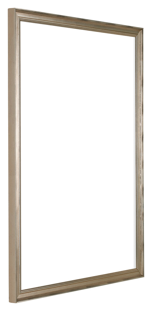 Lincoln Wood Photo Frame 25x35cm Silver Front Oblique | Yourdecoration.co.uk